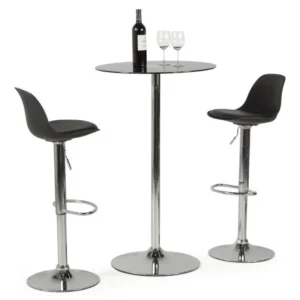 mobiliario-contract-taburete tow rg cromado polipropileno y cojin negro 2